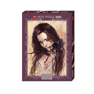 Heye (29430) - Victoria Francés: "Dark Rose" - 1000 brikker puslespil
