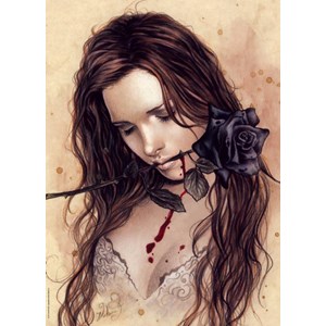 Heye (29430) - Victoria Francés: "Dark Rose" - 1000 brikker puslespil