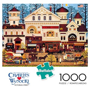 Buffalo Games (11447) - Charles Wysocki: "Victorian Street" - 1000 brikker puslespil