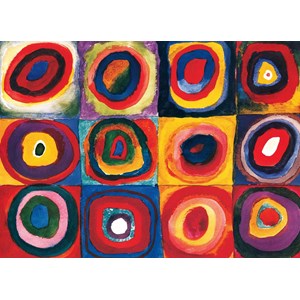 Eurographics (6000-1323) - Vassily Kandinsky: "Colour Study of Squares" - 1000 brikker puslespil