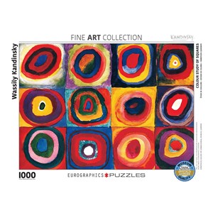 Eurographics (6000-1323) - Vassily Kandinsky: "Colour Study of Squares" - 1000 brikker puslespil