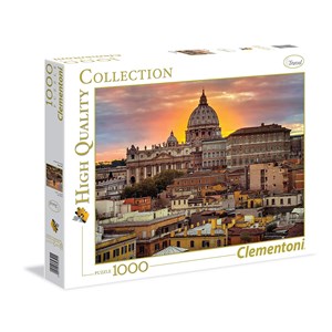 Clementoni (39341) - "Rome at the Sunset" - 1000 brikker puslespil