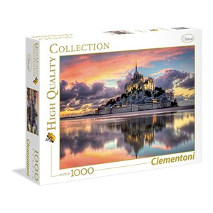 Clementoni (39367) - "Den storslåede Mont Saint-Michel" - 1000 brikker puslespil