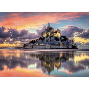 Clementoni (39367) - "Den storslåede Mont Saint-Michel" - 1000 brikker puslespil