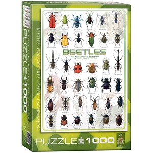Eurographics (6000-0081) - "Beetles" - 1000 brikker puslespil