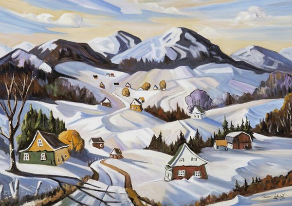Ravensburger (19537) - "Winter in Charlevoix" - 1000 brikker puslespil