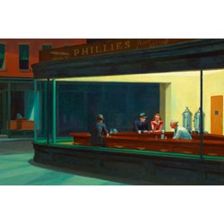Piatnik (538445) - Edward Hopper: "Nighthawks, 1942" - 1000 brikker puslespil