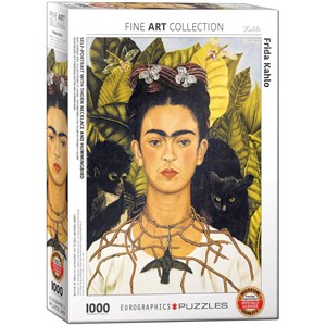 Eurographics (6000-0802) - Frida Kahlo: "Selvportræt af Frida Kahlo" - 1000 brikker puslespil