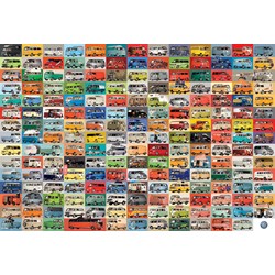 Eurographics (8220-0783) - "The Volkswagon Groovy Bus Collage" - 2000 brikker puslespil