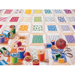 SunsOut (24218) - Rebecca Barker: "Spools" - 1000 brikker puslespil