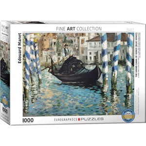 Eurographics (6000-0828) - Edouard Manet: "The Grand Canal of Venice, Blue Venice" - 1000 brikker puslespil