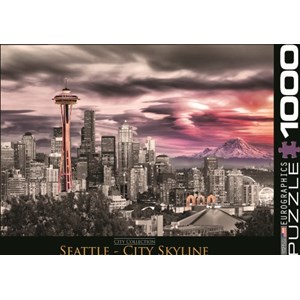 Eurographics (6000-0660) - "Seattle City Skyline" - 1000 brikker puslespil