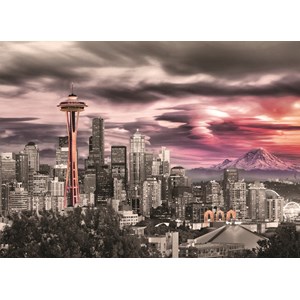 Eurographics (6000-0660) - "Seattle City Skyline" - 1000 brikker puslespil
