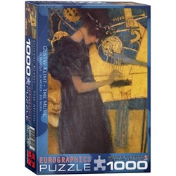 Eurographics (6000-1991) - Gustav Klimt: "The Music" - 1000 brikker puslespil