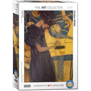 Eurographics (6000-1991) - Gustav Klimt: "The Music" - 1000 brikker puslespil