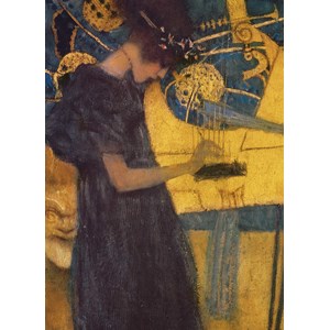 Eurographics (6000-1991) - Gustav Klimt: "The Music" - 1000 brikker puslespil