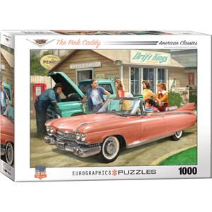 Eurographics (6000-0955) - "The Pink Caddy" - 1000 brikker puslespil