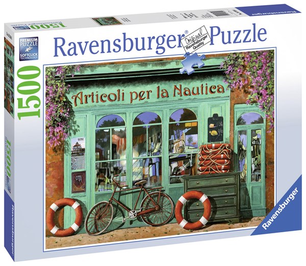 Ravensburger (16349) - "The Red Bicycle" - 1500 brikker puslespil