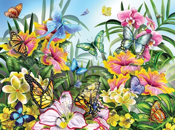 SunsOut (34928) - Lori Schory: "Garden Colors" - 1000 brikker puslespil