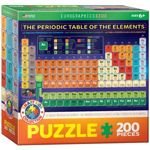 Eurographics (6200-1001) - "The Periodic Table of the Elements" - 200 brikker puslespil