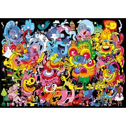 Heye (29767) - Jon Burgerman: "New Psychedoodlic" - 2000 brikker puslespil