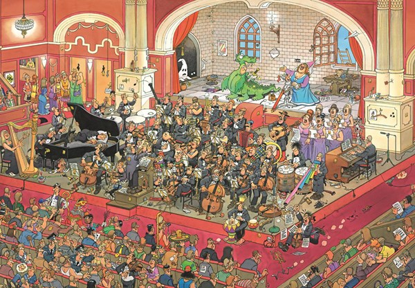 Jumbo (17222) - Jan van Haasteren: "St. George and The Dragon Opera" - 2000 brikker puslespil