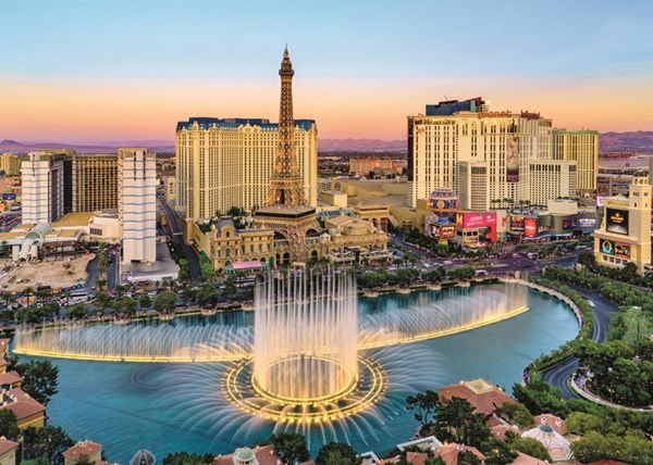 Jumbo (18360) - "Las Vegas" - 1000 brikker puslespil