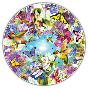 A Broader View (412) - "Hummingbirds (Round Table Puzzle)" - 500 brikker puslespil