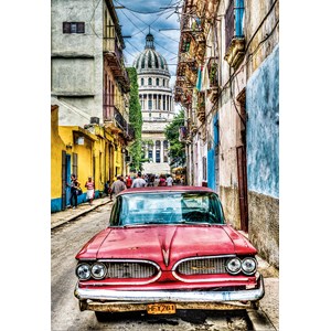 Educa (16754) - "Vintage Car In Old Havana" - 1000 brikker puslespil