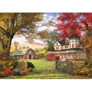 Eurographics (6000-0694) - Dominic Davison: "Græskar Farm" - 1000 brikker puslespil