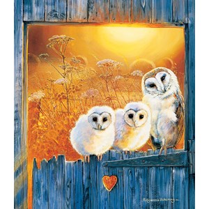 SunsOut (36994) - Pollyanna Pickering: "Owls in the Window" - 550 brikker puslespil