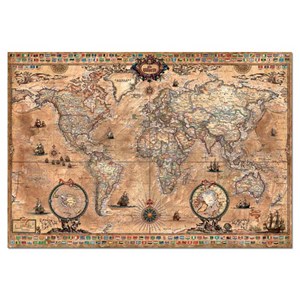 Educa (15159) - "Antique World Map" - 1000 brikker puslespil