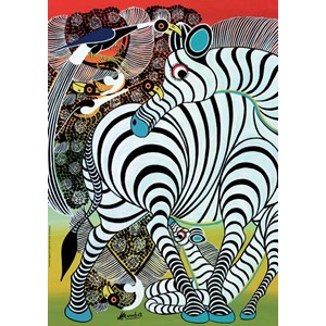 Heye (29425) - Edward Tingatinga: "Zebra" - 1000 brikker puslespil
