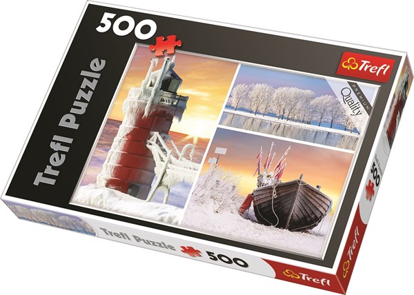 Trefl (372427) - "Winter" - 500 brikker puslespil