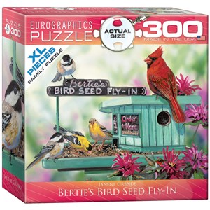 Eurographics (8300-0604) - Janene Grende: "Bertie's Bird Seed Fly-In" - 300 brikker puslespil