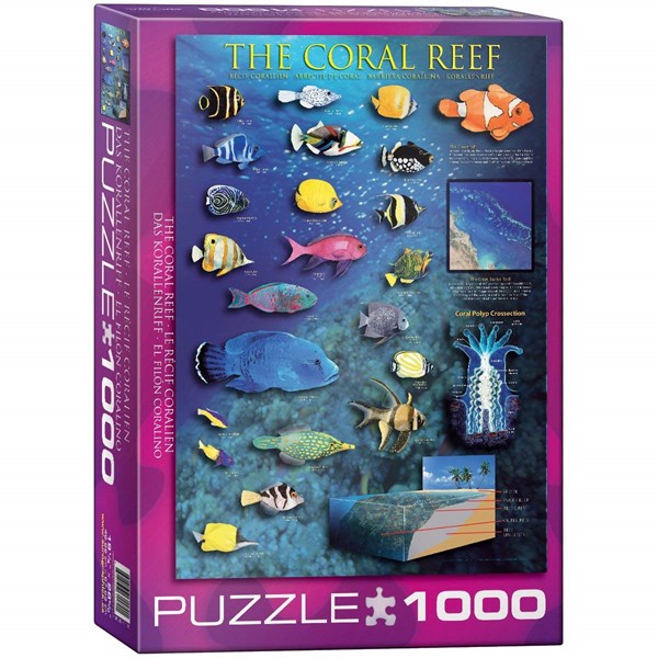 Eurographics (6000-1170) - "The Coral Reef" - 1000 brikker puslespil