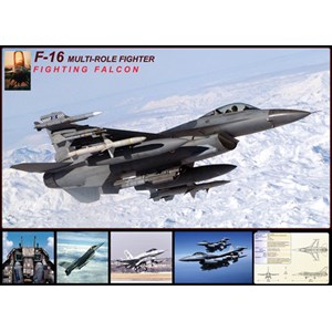 Eurographics (6000-4956) - "F-16 Fighting Falcon" - 1000 brikker puslespil