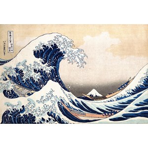 Piatnik (569845) - Hokusai: "Den store bølge ud for Kanagawa" - 1000 brikker puslespil