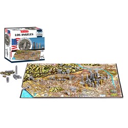 4D Cityscape (40082) - "Los Angeles" - 1400 brikker puslespil
