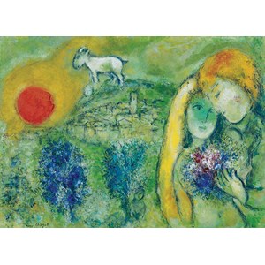 Eurographics (6000-0848) - Marc Chagall: "The Lovers of Vence" - 1000 brikker puslespil