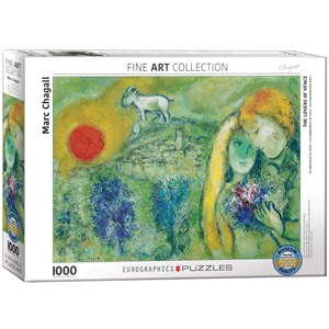 Eurographics (6000-0848) - Marc Chagall: "The Lovers of Vence" - 1000 brikker puslespil