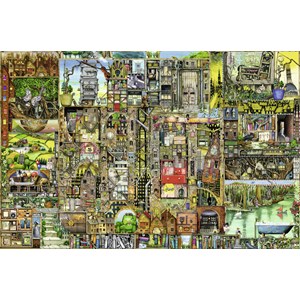 Ravensburger (17430) - Colin Thompson: "Bizarre Town" - 5000 brikker puslespil