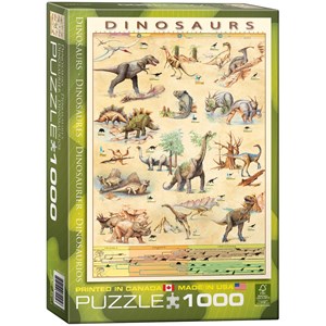Eurographics (6000-1005) - "Dinosaurs" - 1000 brikker puslespil