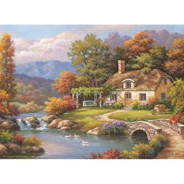 Anatolian (PER3091) - "Cottage Stream" - 1000 brikker puslespil