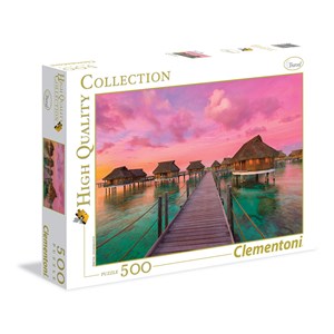 Clementoni (35016) - "Colorful Paradise" - 500 brikker puslespil