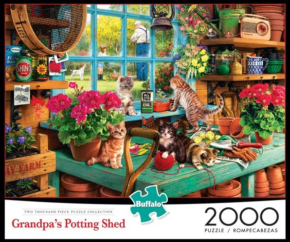 Buffalo Games (2048) - Steve Read: "Grandpa's Potting Shed" - 2000 brikker puslespil