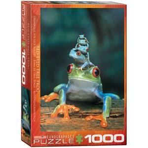 Eurographics (6000-3004) - "Red-Eyed Tree Frog" - 1000 brikker puslespil