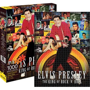 Aquarius (65246) - "Elvis - Albums Collage" - 1000 brikker puslespil