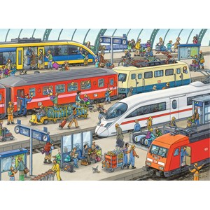 Ravensburger (09610) - "Railway Station" - 60 brikker puslespil