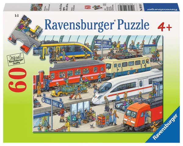 Ravensburger (09610) - "Railway Station" - 60 brikker puslespil